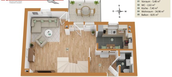 Дуплекс с 3 комнатами в Мёдлинг, Австрия № 150463 8