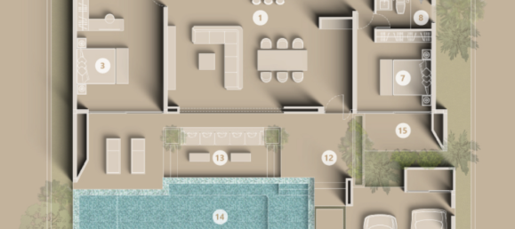 Вилла с 3 спальнями в Пхукет, Таиланд № 7742 6