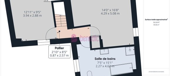 2 غرف نوم شقة في Thionville, France رقم 44574 8