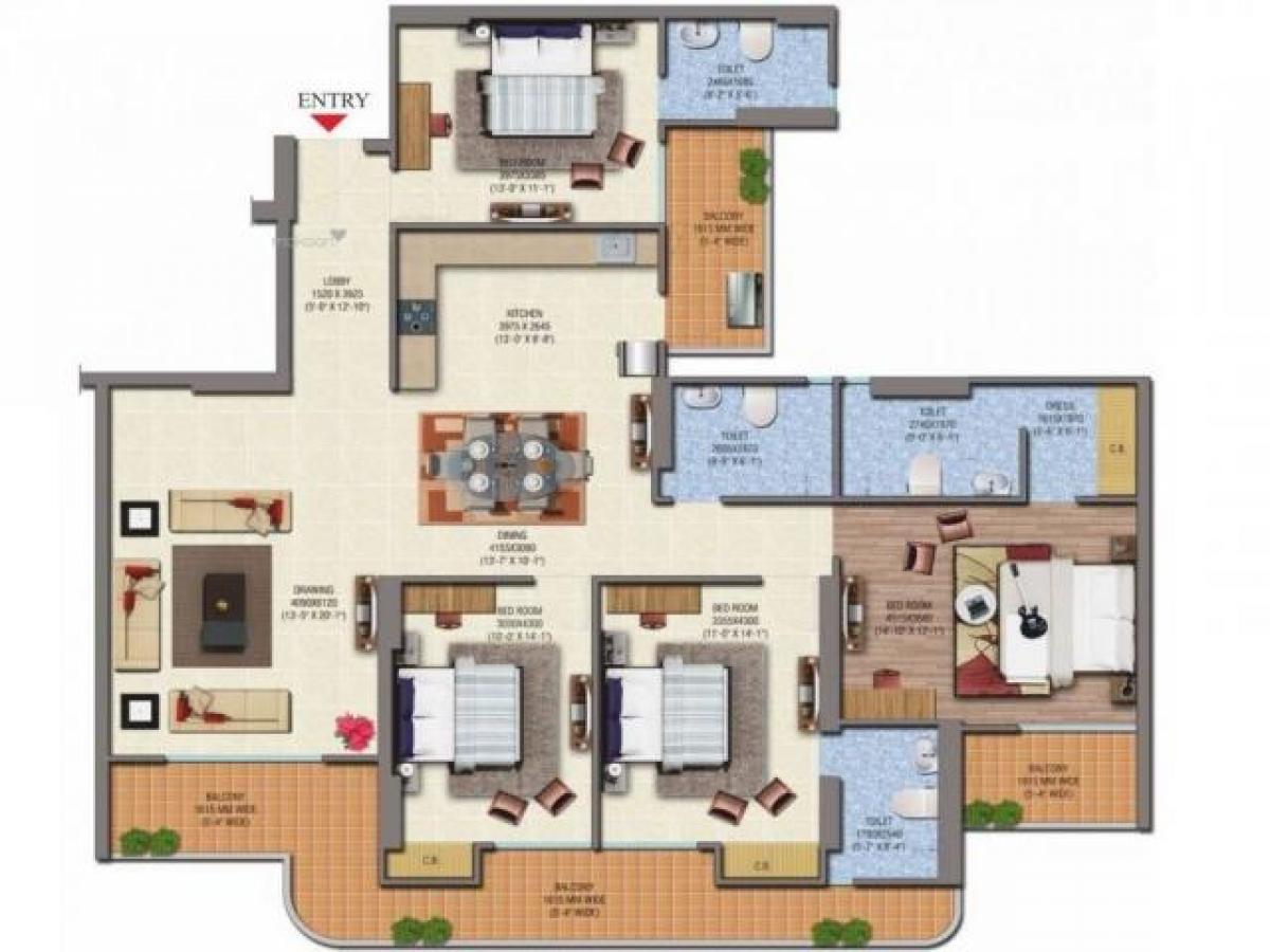 4 Schlafzimmer Haus in Ghaziabad, India, Nr. 12072