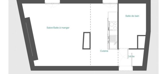 Studio in Paris, France No. 184032 8