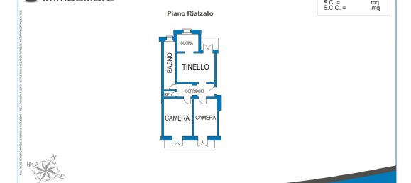 3 rooms Apartment in Bricherasio, Italy No. 58377 43