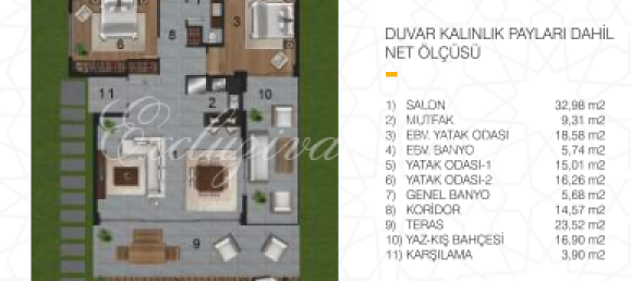 Villa 2+1 in Bodrum, Turkey, Nr. 28808 19