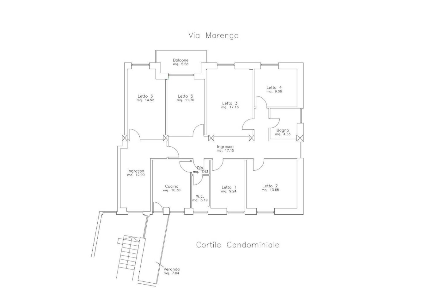 4 bedrooms Apartment in Cagliari, Italy No. 92582