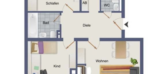 2 غرف نوم شقة في Wesel, Germany رقم 275730 14