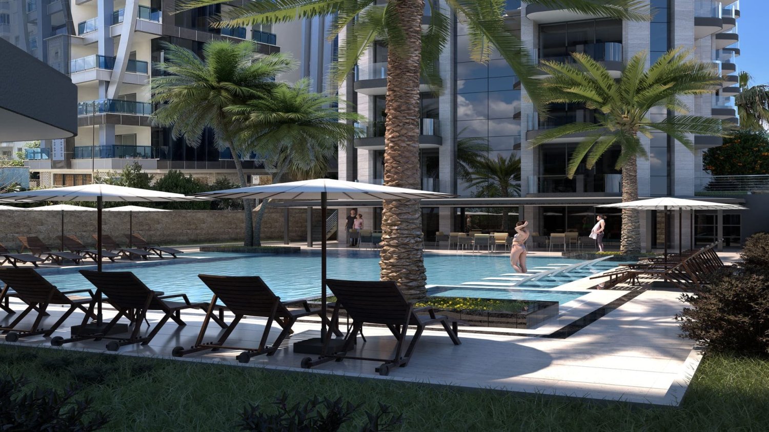 Apartment 1+1 in Exodus Twins, Mahmutlar, Turkey No. 38712