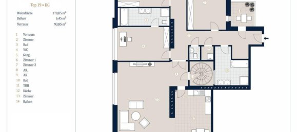 4غرفة شقة في Wieden, Austria رقم 133538 19