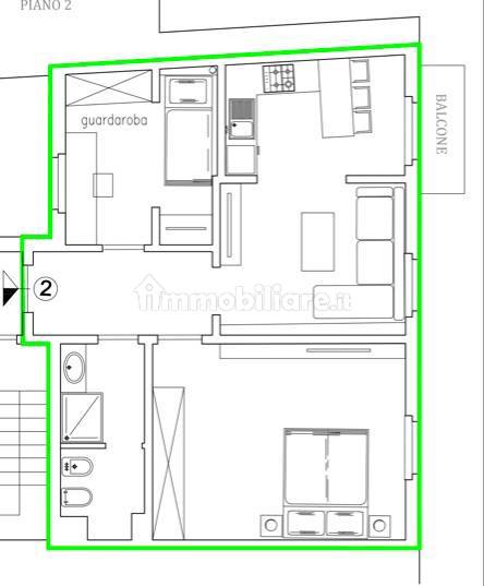 1 chambre Appartement à Florence, Italy No. 181797
