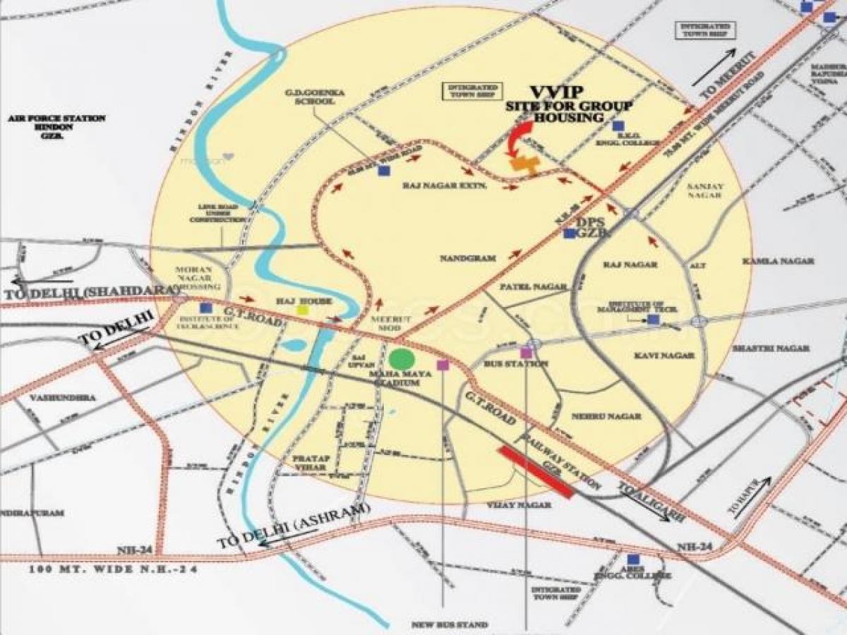 Casa T3 em Ghaziabad, India N.º 57058