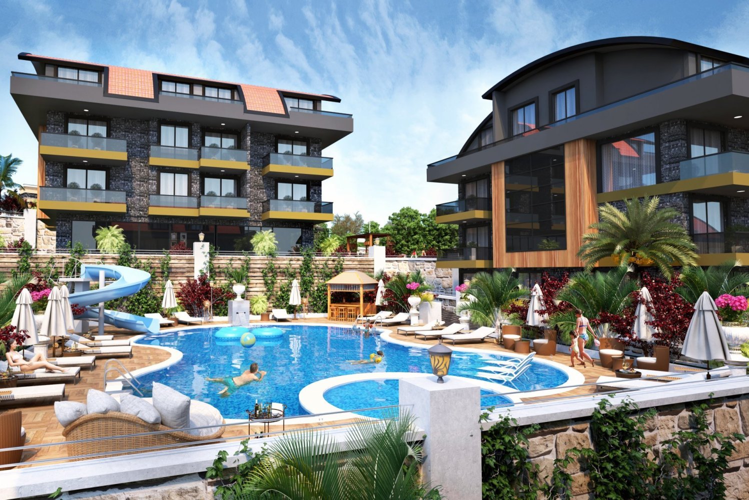 Appartement 2+1 à Alanya, Turkey No. 33740