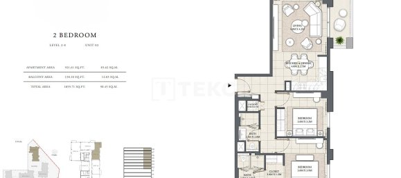 3 bedrooms Apartment for sale in Dubai, UAE № 111809 28