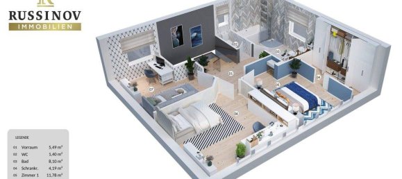 4 rooms Townhouse in Klagenfurt am Worthersee, Austria No. 237448 12