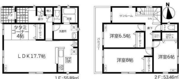 3 Schlafzimmer Haus in Chiba, Japan, Nr. 7369 2