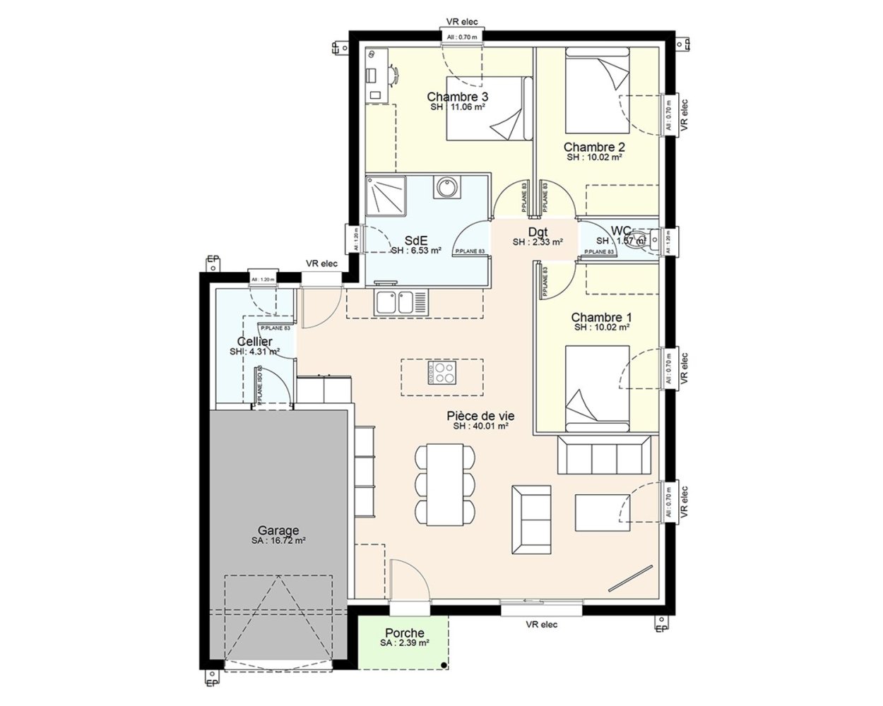 3 Schlafzimmer Grundstück in Loudun, France, Nr. 299914