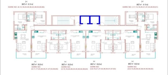 Квартира 1+1 в Аланья, Турция № 14370 24