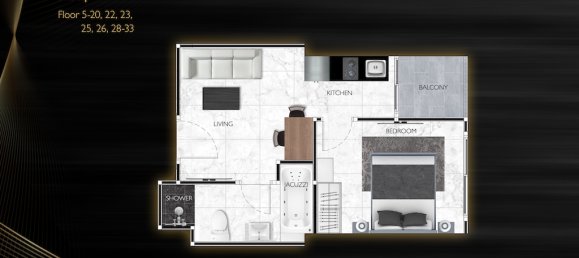 1 bedroom Apartment in Pattaya, Thailand No. 22810 3