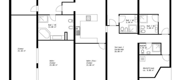 Apartamento de 4 dormitorios en Alsergrund, Austria No. 140246 10