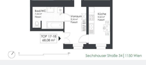 Apartamento de 3 divisões em Rudolfsheim-Funfhaus, Austria N.º 222632 20
