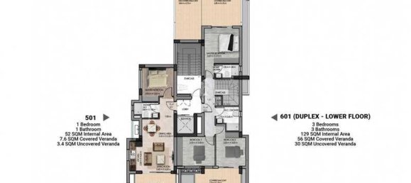 3 غرف نوم بانتهاوس في Larnaca, Cyprus رقم 20523 2