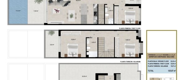 3 chambres Maison de ville à San Javier, Spain No. 7106 10