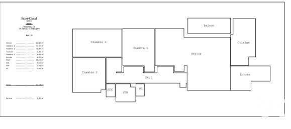 3 غرف نوم شقة في Saint-Cloud, France رقم 347146 18