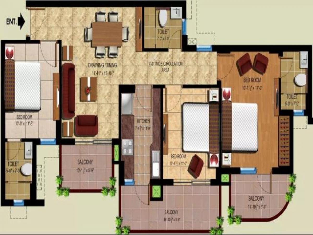 3 Schlafzimmer Haus in Faridabad, India, Nr. 9118