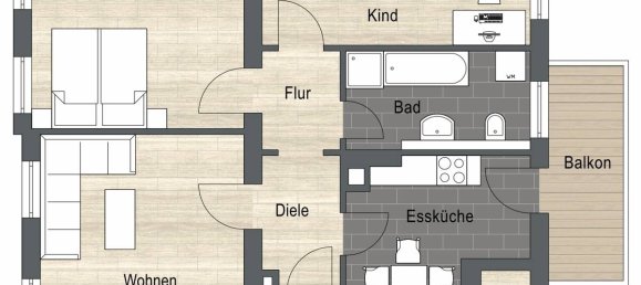 3 rooms Apartment in Nordsachsen, Germany No. 194673 3