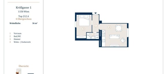 2 rooms Apartment in Rudolfsheim-Funfhaus, Austria No. 225450 12