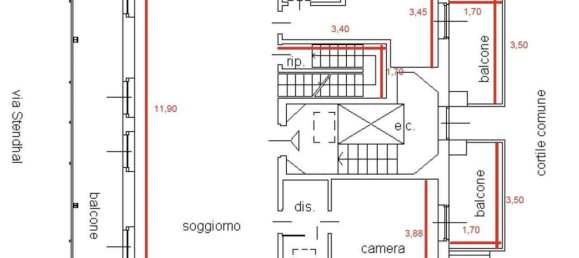 Ático de 2 dormitorios en Milan, Italy No. 291807 20