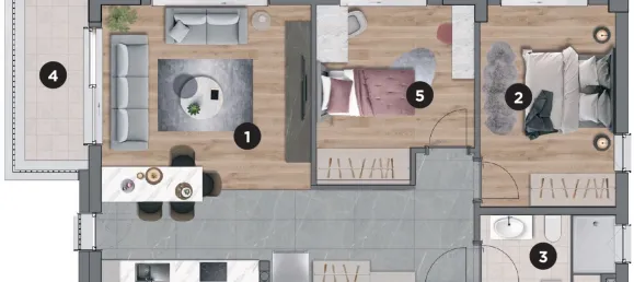 Wohnung 2+1 in Aksu, Turkey, Nr. 32932 17