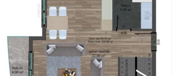 2 rooms Apartment in Kargicak, Turkey No. 29997 3