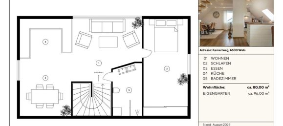 Квартира с 2 комнатами в Вельс, Австрия № 204456 14