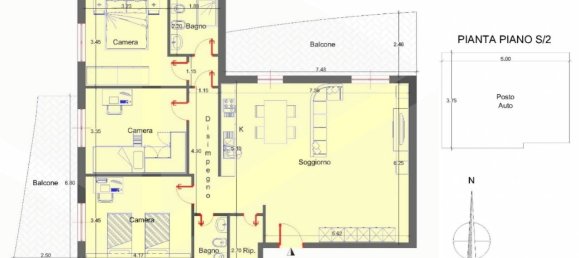 4 rooms Apartment in Bari, Italy No. 18645 2