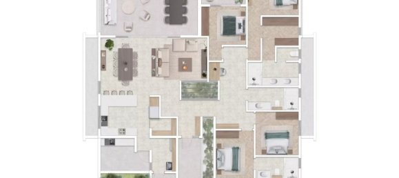 4 غرف نوم شقة في Riviere du Rempart, Mauritius رقم 266 5