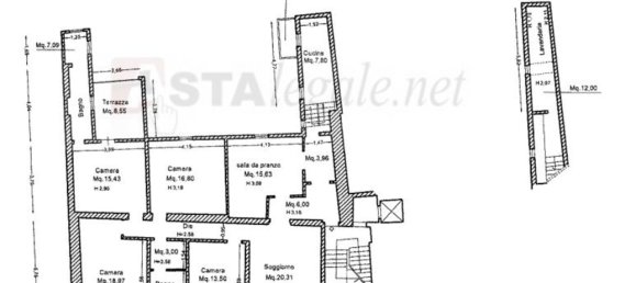 7 rooms Penthouse in Florence, Italy No. 190735 5