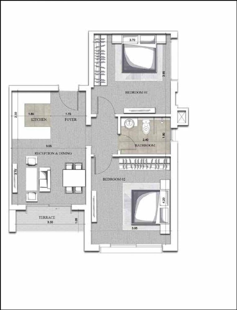 شقة 2 غرف نوم  في الجيزة, Egypt رقم 2030