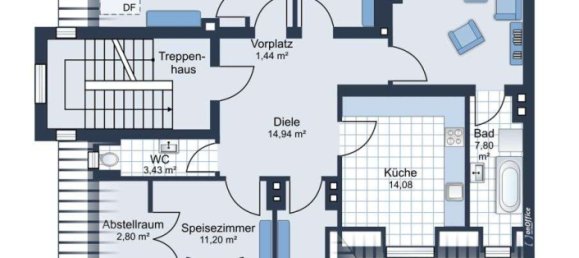 Квартира с 4 спальнями в Мюнхен, Германия № 350775 23
