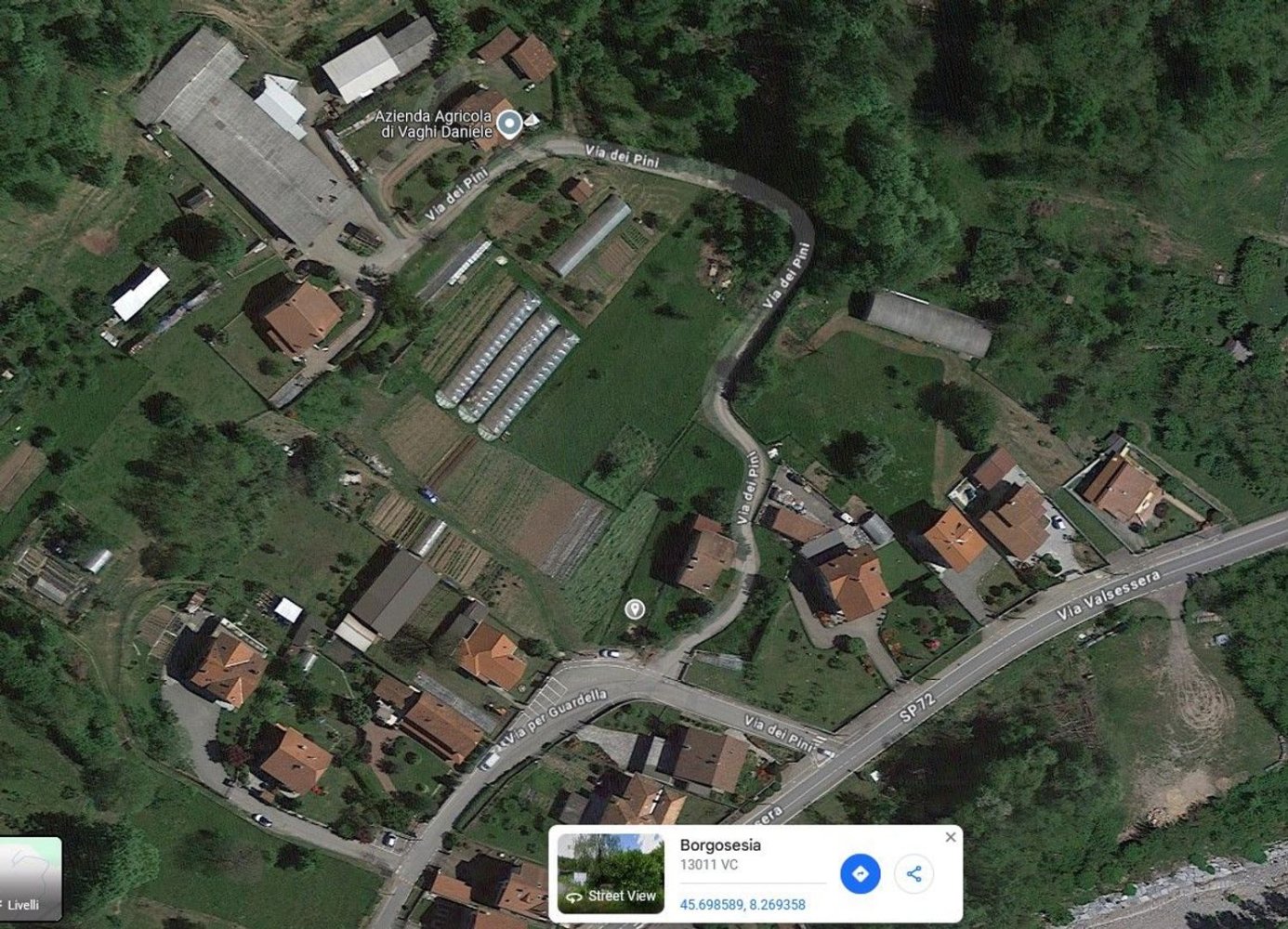 Земельный участок 1090м² в Боргосезия, Италия № 125266