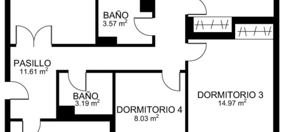 Квартира с 4 спальнями в Хихон, Испания № 186493 5
