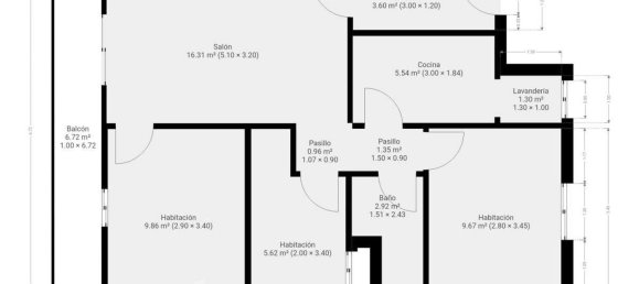 Apartamento de 3 dormitorios en Badalona, Spain No. 156289 4