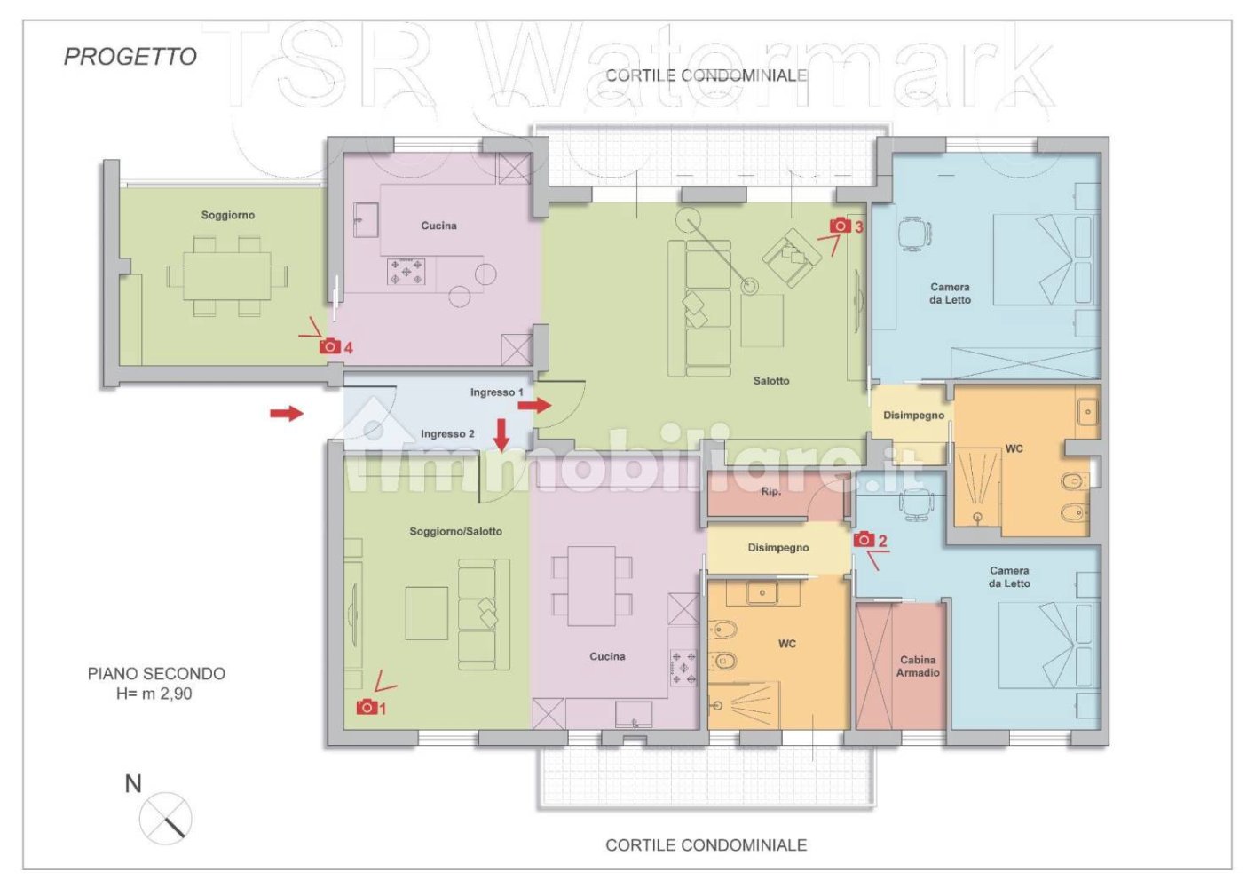 4 bedrooms Apartment in Palermo, Italy No. 347164