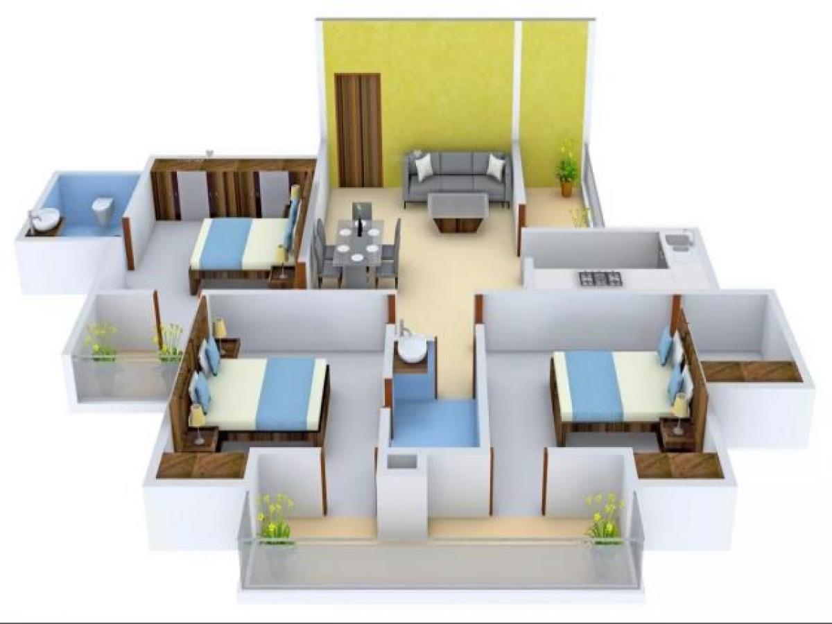 3 bedrooms House in Ghaziabad, India No. 9172