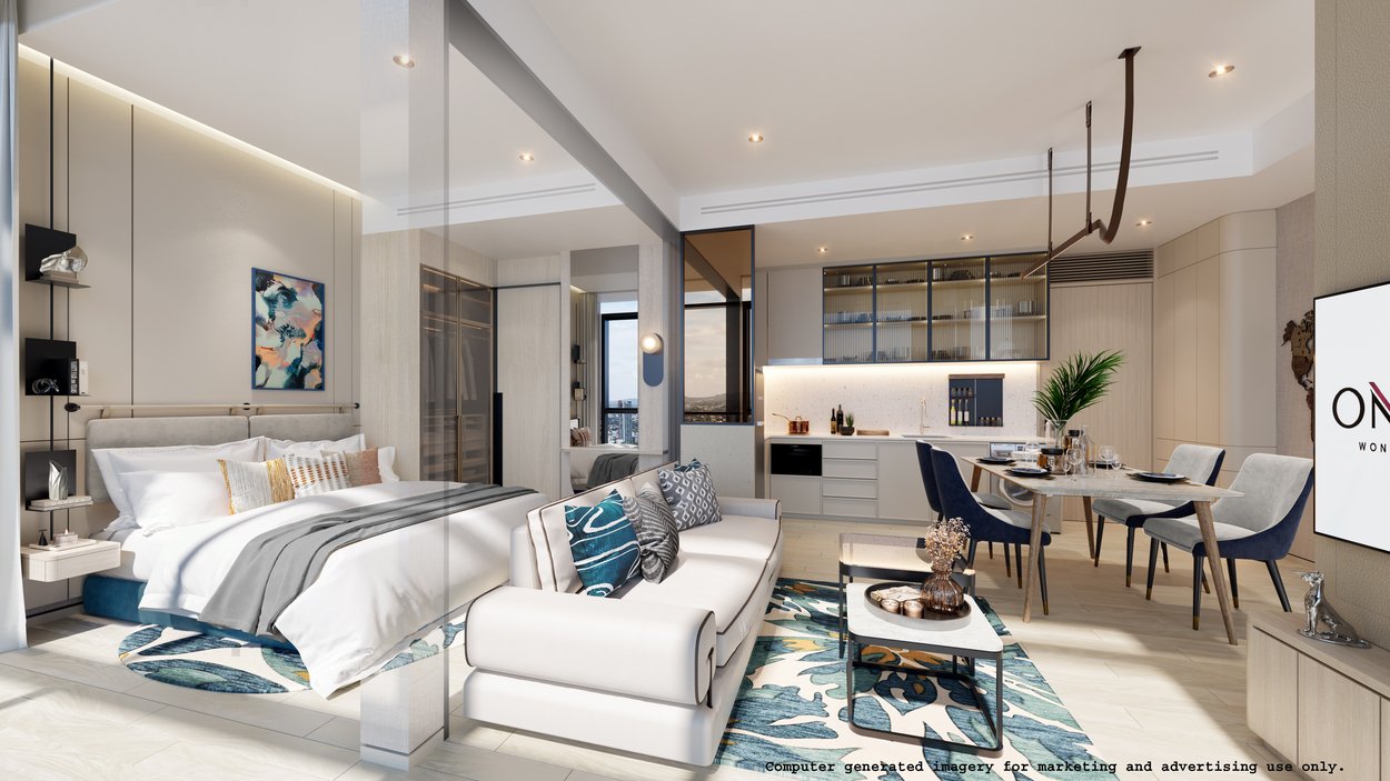 Квартира с 1 спальней в Паттайя, Таиланд № 33548