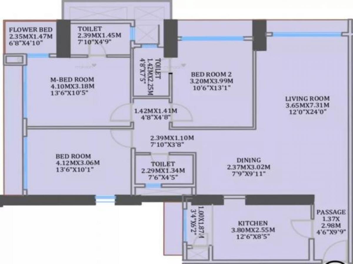 3 Schlafzimmer Haus in Mumbai, India, Nr. 21658