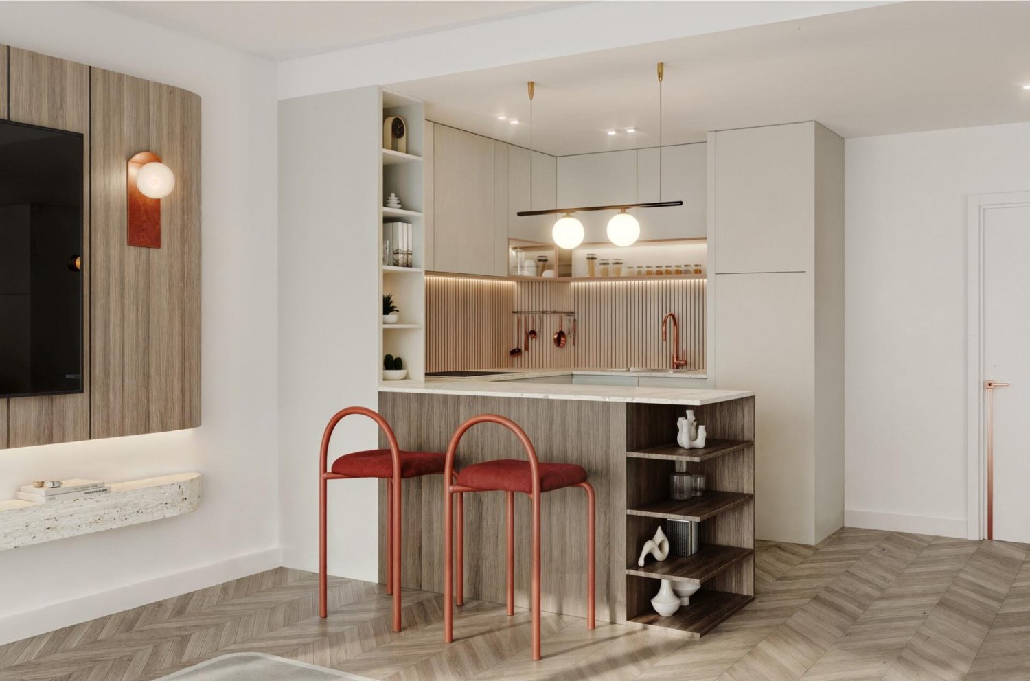 1 غرف نوم شقة في Lume Residence, دائرة قرية جميرا, UAE رقم 65288