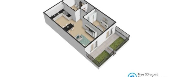 Квартира с 3 комнатами в Генуя, Италия № 271867 44