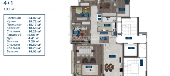 Wohnung 3+1 in Antalya, Turkey, Nr. 28324 5