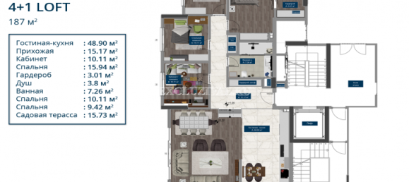 Wohnung 3+1 in Antalya, Turkey, Nr. 28324 15