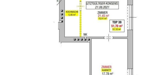 2 rooms Apartment in Meidling, Austria No. 128459 21