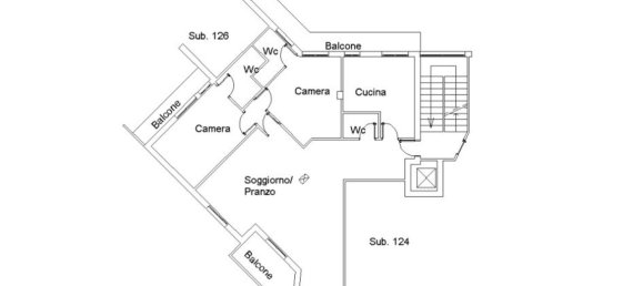 2 rooms Apartment in Novi Ligure, Italy No. 212105 22